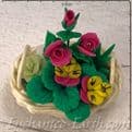 Gardeners World Handmade Miniatures - Choose from Roses or Tulips - 5cm.