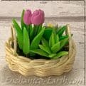 Gardeners World Handmade Miniatures - Choose from Roses or Tulips - 5cm.