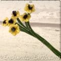 Gardeners World Miniature Flowers - Bunch of 6 Yellow Flowers - 10cm,
