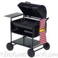 Miniature Garden -  Metal Black BBQ.