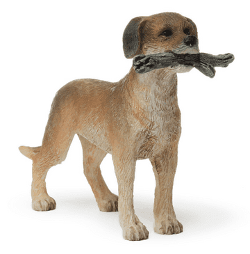 Gardeners World Miniatures - Fairy Garden Dog - Ned with his Stick - Large