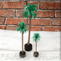 Gardeners World Miniatures - Garden Shrub in a Barrel Planter  -9cm.