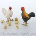 Georgetown Fiddlehead Chicken & Chick set (set of 8).