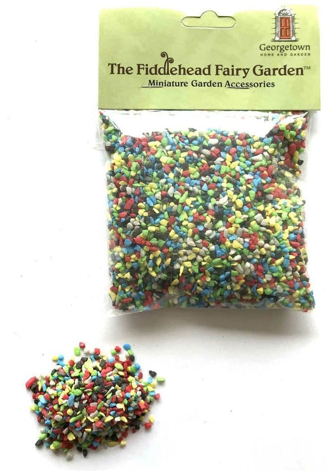 Georgetown/ Fiddlehead Fairy garden gravel - Rainbox Mix.