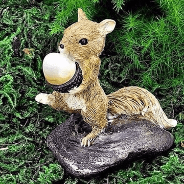 Georgetown Fiddlehead Fairy Garden Squirrel with Nut - Henry