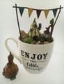 Georgetown/Fiddlehead Micro Mini - Fairy House -Striped Gourd Cottage.
