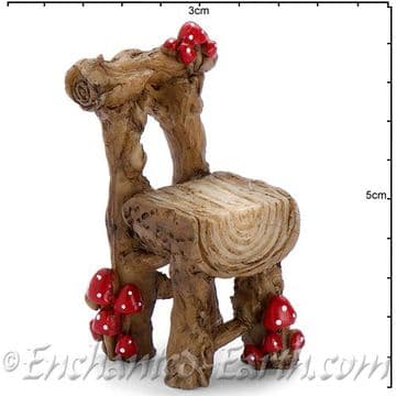 Georgetown Fiddlehead - Mushroom Log Chair - 5cm