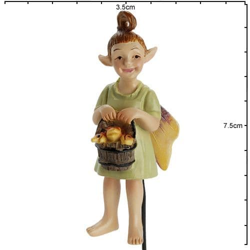 Georgetown - Fiddlehead - Swamp Fairy on a stake - Crawdad Cattie - 7cm.