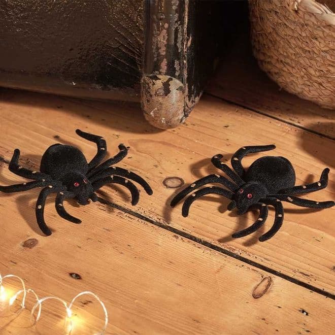 Giant Hairy Spiders - Pack of 2 - 10cm.
