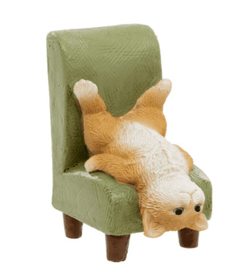 Ginger Cat on a Chair - 7cm