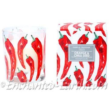 Gisela Graham - Boxed Scented Candle - Orange & Chilli seed