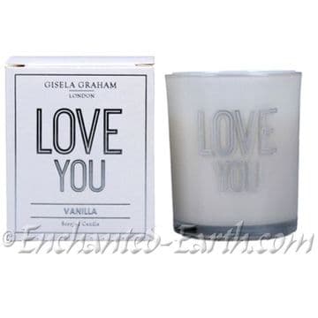 Gisela Graham - Boxed Sentiment Votive Candle - Love You