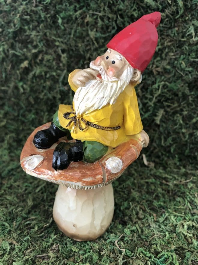 Gisela Graham Garden Gnome - Mickey in yellow.