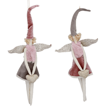 Gisela Graham - Large Two-Tone - Soft fabric Fairies - 2 to choose from - 30cm