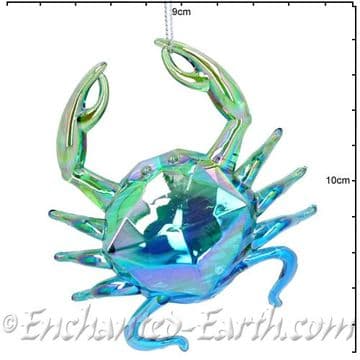 Gisela Graham - Magical Under The Sea Decorations - Acrylic Iridescent Crab