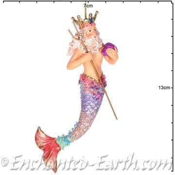 Gisela Graham - Magical Under The Sea Decorations -Colourful Neptune