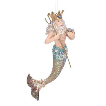 Gisela Graham - Magical Under The Sea Decorations -Natural Neptune
