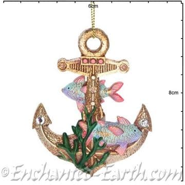 Gisela Graham - Magical Under The Sea Decorations - Ships Anchor