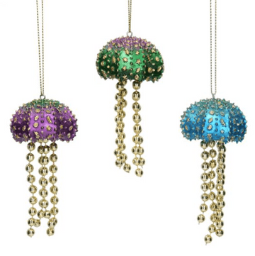 Gisela Graham - Underwater city of Atlantis - Beaded Metallic Jellyfish