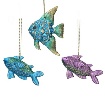 Gisela Graham - Underwater city of Atlantis - Metallic Fish - Three to choose from