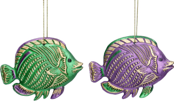 Gisela Graham - Underwater city of Atlantis - Metallic Flat Fish - Two to choose from