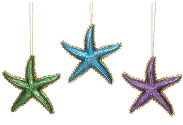 Gisela Graham - Underwater city of Atlantis - Metallic Starfish - Three to choose from