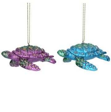 Gisela Graham - underwater city of Atlantis - Metallic Turtle - Two to choice from
