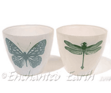 Glass Votives (Choose from Butterfly or Dragonfly)
