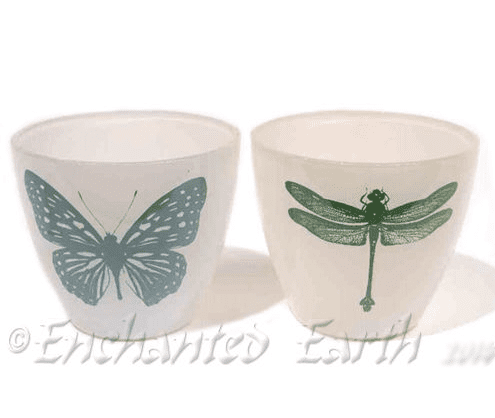 Glass Votives (Choose from Butterfly or Dragonfly)