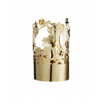 Gold Plated Flower Girl Tea Light Holder Jette Frölich (Gift Boxed)