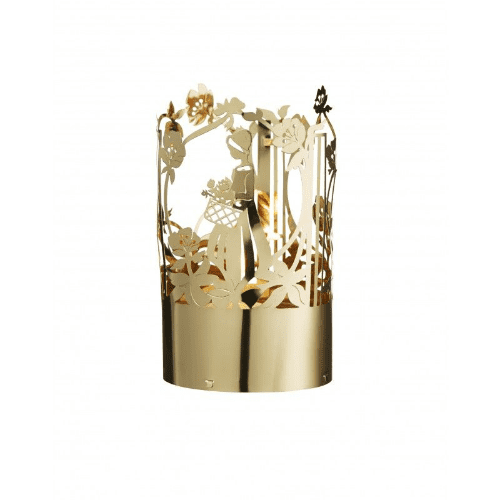 Gold Plated Flower Girl Tea Light Holder Jette Frölich (Gift Boxed)