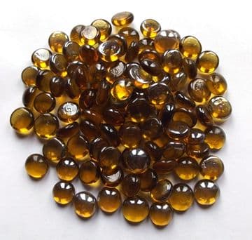 Golden Amber Glass Nuggets
