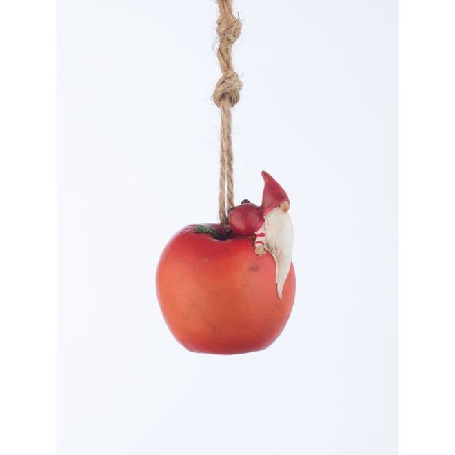Christmas Gonk on an Apple - Hanging Decoration