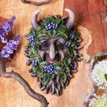 Green Man - Alder - Wall Plaque - 20cm
