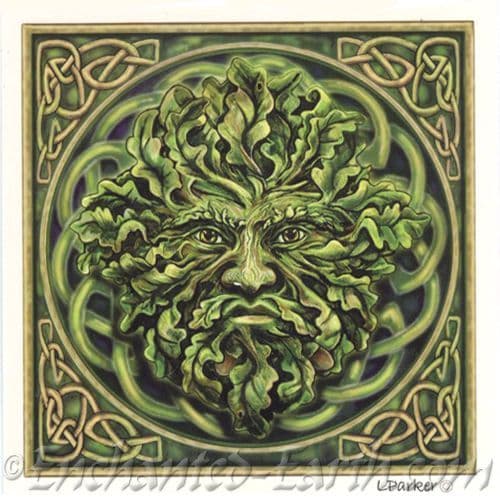 Green man Greeting Card
