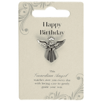 Guardian Angel Pin Happy Birthday