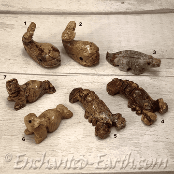 Hand Carved Soap Stone Aquatic Animals