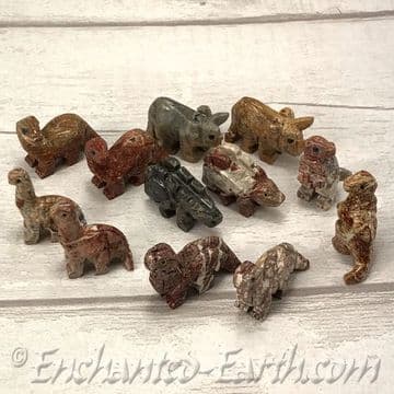 Hand Carved Soap Stone Dinosaurs