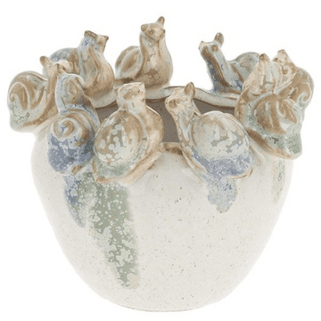 Hand Crafted Ceramics - Snail Planter 10cm