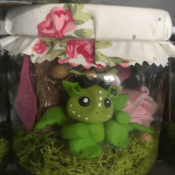 Hand Crafted Magical Wishing Jar - Mystical Dragon