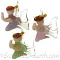 Hand made Glass Good Luck Wishing Fairy -Pink.