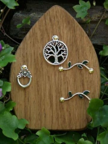 Hand made - Tree of Life - Oak Fairy Door - 10cm