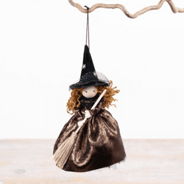 Handmade Hanging Witch - 20cm