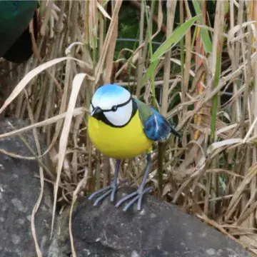 Handmade Metal Blue Tit - 11cm