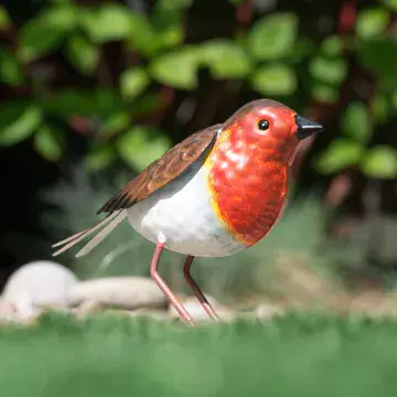 Handmade Metal Robin - 11cm