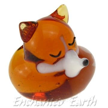 Handmade Sleeping Mini Fox