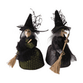 Handmade Standing Witch - Green.