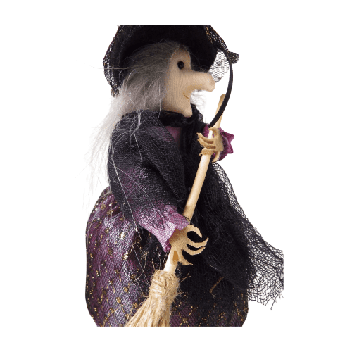 Handmade Standing Witch - Purple.