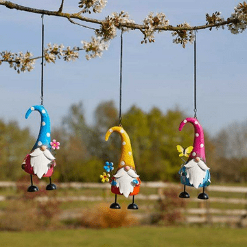 Hanging Metal Wizards on a Spring - Choose from 3 designs.
