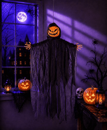 Hanging Pumpkin Reaper - Large 60cm